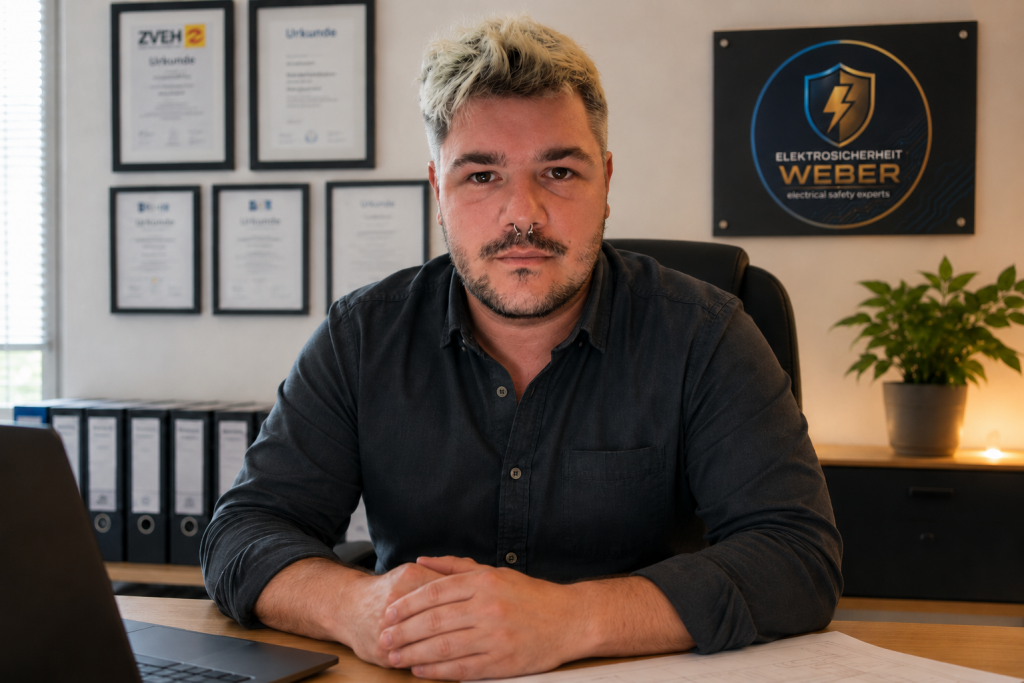 Profilbild, Zertifikat oder Nachweis von Elektrosicherheit Weber