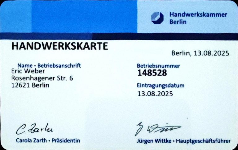 Vorschau der Handwerkskarte von Elektrosicherheit Weber